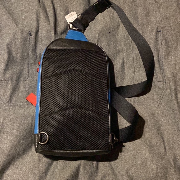 Coach Bags Coach Mens Westpack Bag Blue Jaymiami Red 7 34 L X 3 H X 3 14 W Poshmark